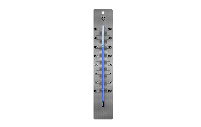 metal garden thermometer