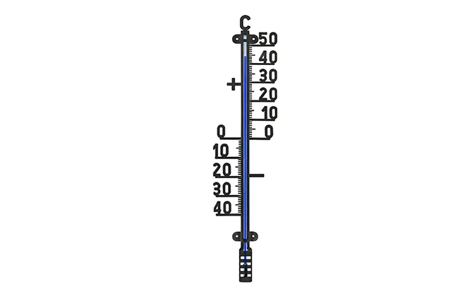 metal garden thermometer