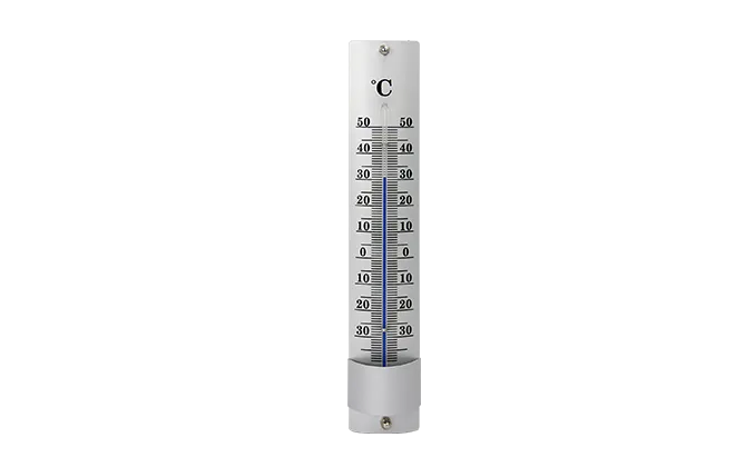 metal garden thermometer