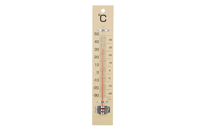 wooden thermometer