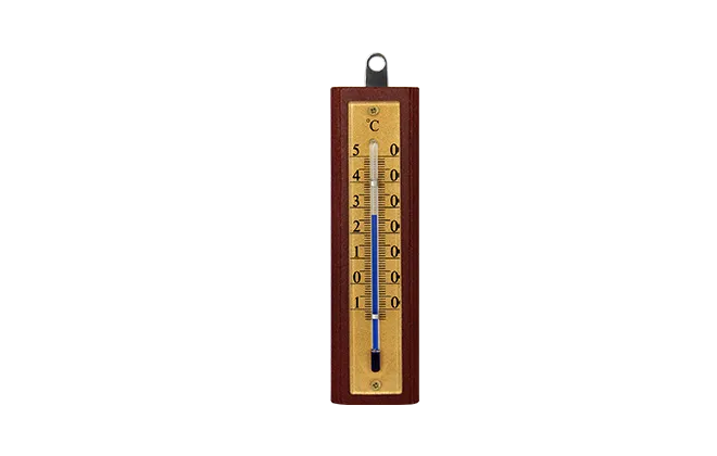 wooden thermometer