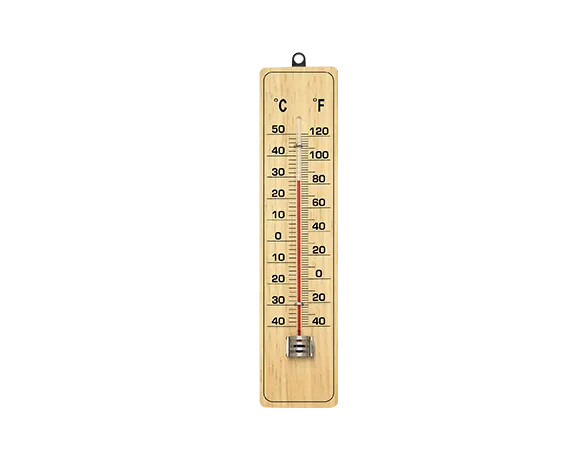 ZLM-032 Dual-Unit Wooden Thermometer