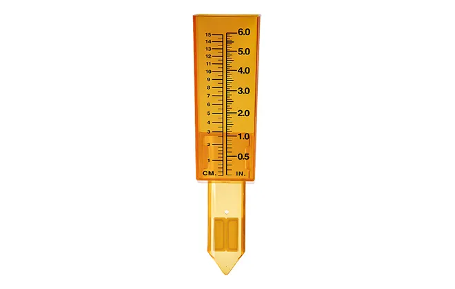 plastic rain gauge