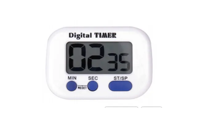 digital clock with magnetic back