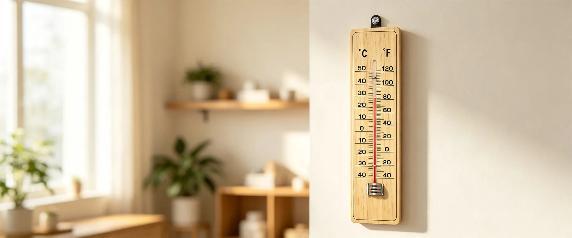 Wooden Thermometer